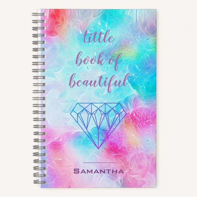 Watercolor Diamond Book of Beautiful Positivity (Front)