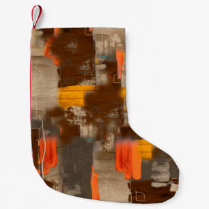 watercolor digital background pattern on backgroun small christmas stocking