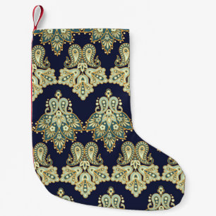 watercolor digital background pattern on textures  small christmas stocking