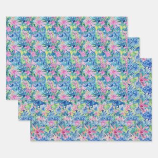 Watercolor Dinosaur Gift Wrap, Kids Dino Wrapping  Paper Sheet