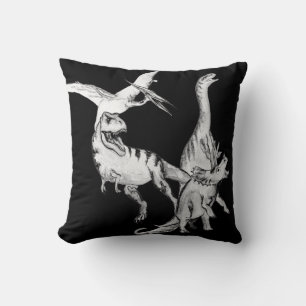 Watercolor Dinosaur Kids Cushion