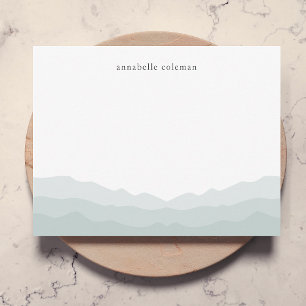 Watercolor Dip Dye Sage Green Ombre Elegant Card