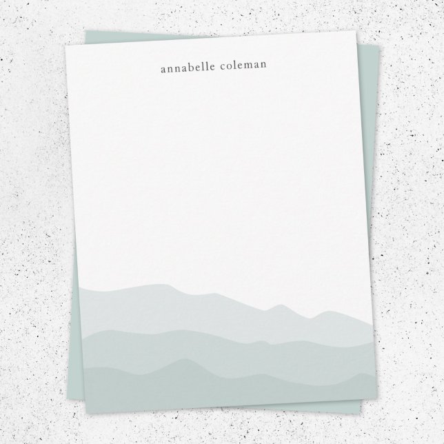 Watercolor Dip Dye Sage Green Ombre Elegant Card (Creator Uploaded)