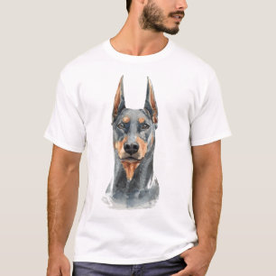 Watercolor Doberman T-Shirt