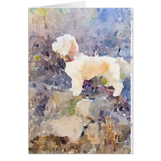 Watercolor Dog card
