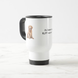 Watercolor Dog Image Funny Travel Mug