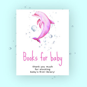 Watercolor dolphin - Books for baby Poster
