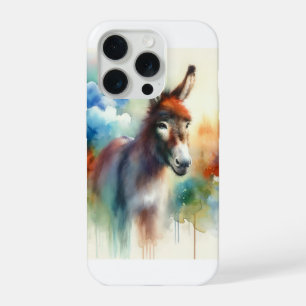Watercolor Donkey 080824AREF138 - Watercolor iPhone 15 Pro Case