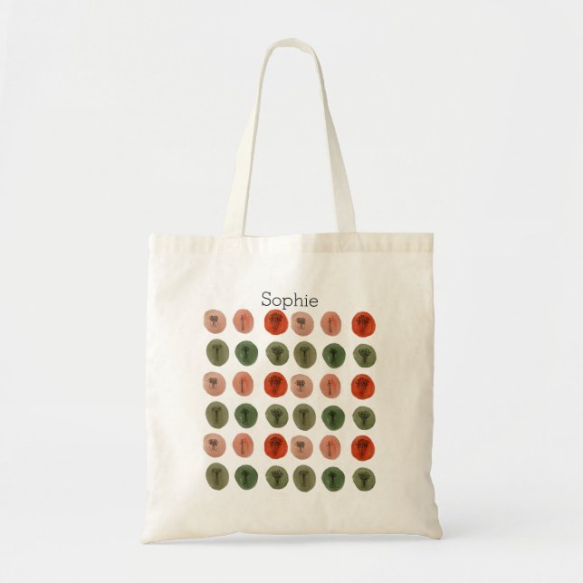 Watercolor Doodle Tote Bag (Front)
