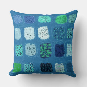 Watercolor Doodles Design Sampler Cushion