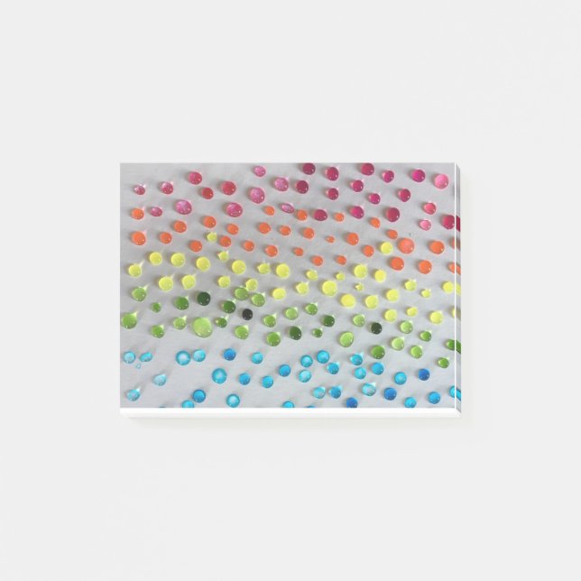 Watercolor dots post-it notes (Front)