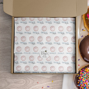 Watercolor Doughnut Sweet Small Business  Tissue Paper