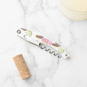 Watercolor Doughnuts Hand Painted Whimiscal Patter Corkscrew