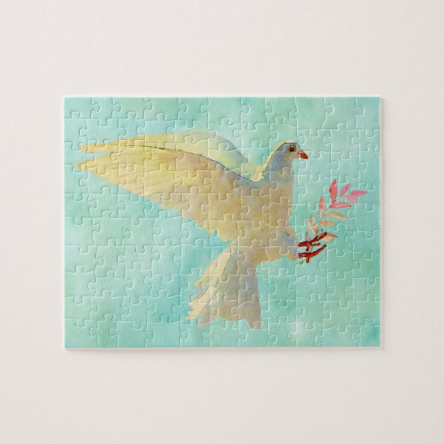 Watercolor Dove  Jigsaw Puzzle (Horizontal)