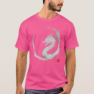 Watercolor Dragon Enso Circle Japanese Minimalist  T-Shirt