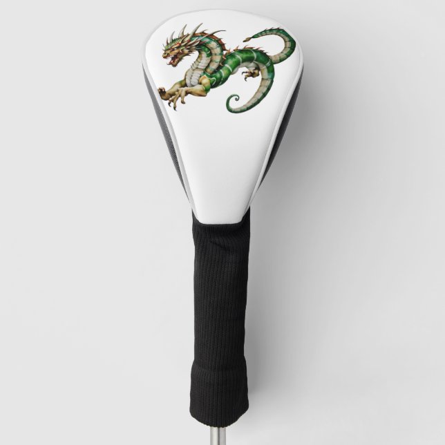 "Watercolor Dragon Majesty"  Golf Head Cover (Front)
