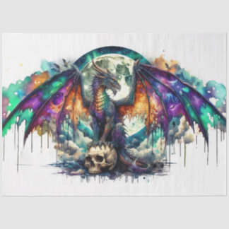 Watercolor Dragon Tissue Paper