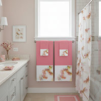 Watercolor dragonflies bath towel set