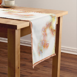 Watercolor dragonflies medium table runner