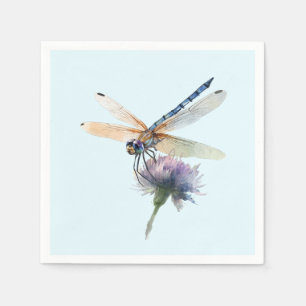 Watercolor Dragonfly Napkins