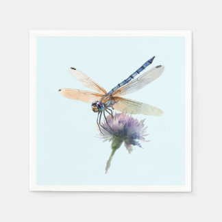 Watercolor Dragonfly Napkins