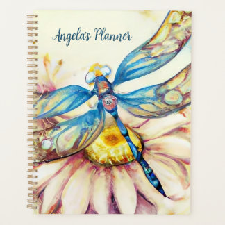 Watercolor Dragonfly, Personalise Planner