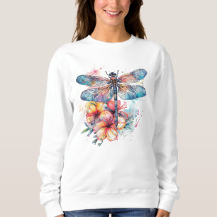 Watercolor dragonfly sweatshirt