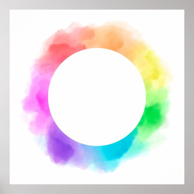 Watercolor drawing background poster (Front)