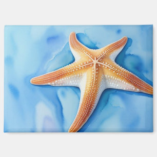 Watercolor Drawing of Starfish Magnet