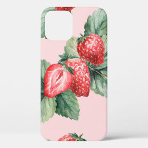 watercolor drawing on a summer theme ripe beautifu iPhone 12 case