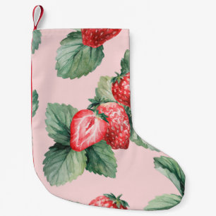 watercolor drawing on a summer theme ripe beautifu small christmas stocking