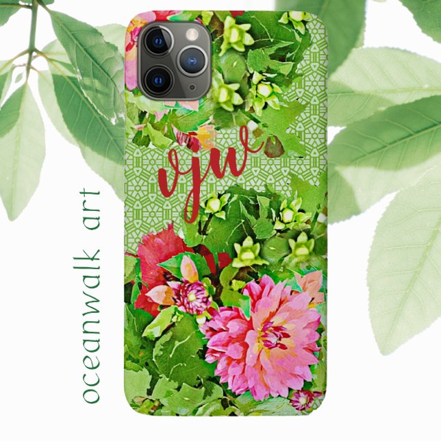 Watercolor Dream Dahlia Delight iPhone Case (Creator Uploaded)