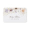 Watercolor dried flowers business card