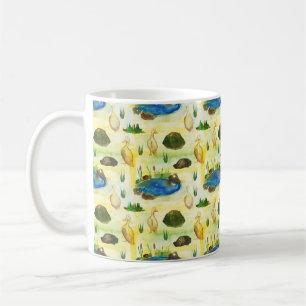 Watercolor duck coffee mug