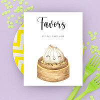 Watercolor dumpling - Favours Poster