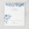 Watercolor Dusty Blue Bohemian Floral Wedding