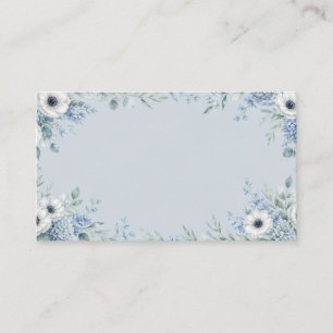 Watercolor Dusty Blue Wedding Place Card