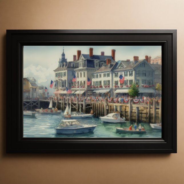 Watercolor East Coast Waterscape Poster (Creator Uploaded)