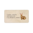 Watercolor Easter Bunny Rabbit.