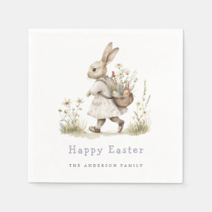 Watercolor Easter Egg Hunt Napkin