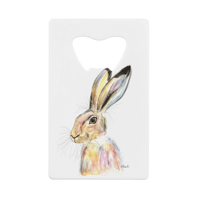 Watercolor Easter Hare Rabbit Bunny Cute Animals (Front)