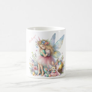 Watercolor Easter Spring Fairy Coffee Mug