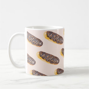 Watercolor Eclairs Doughnuts Fun Whimiscal Sweet Coffee Mug