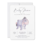 Watercolor Eeyore Baby Shower Invitation