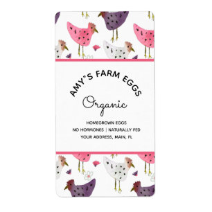 Watercolor Egg Farm Eggs Business