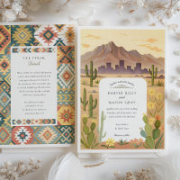 Watercolor El Paso Texas Wedding