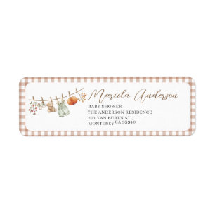 Watercolor Elegant A Little Pumpkin is on the way