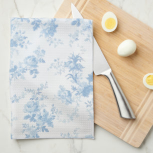 Watercolor Elegant Florals Tea Towel