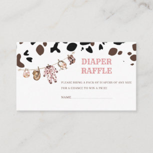 Watercolor elegant Little cowgirl Rodeo Country b Enclosure Card