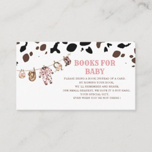 Watercolor elegant Little cowgirl Rodeo country ba Enclosure Card
